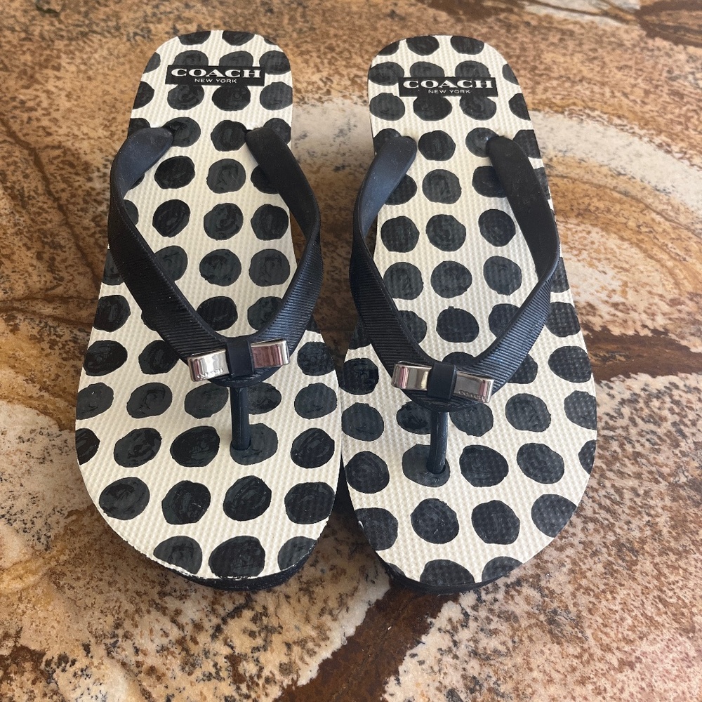 Coach Wedge Flip Flops